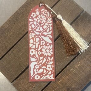 Floral Bookmark with Tassel